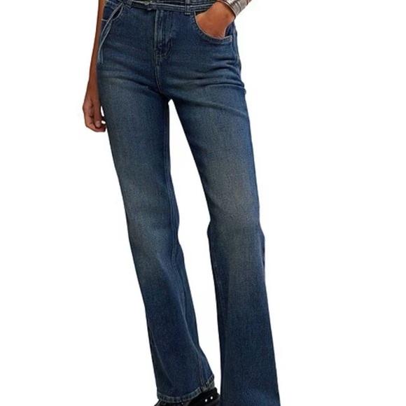 NWT//We the Free//Free People straight leg denim Jeans - Picture 7 of 8